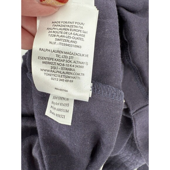 NEW W TAGS Black Label Ralph Lauren Navy Blue Shawl Collar Bath Robe Soft MEDIUM - Picture 15 of 16